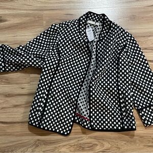 Chico's Black and White Polka Dot Blazer